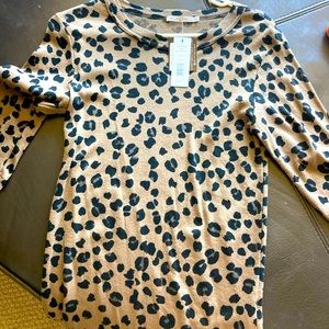 Michael stars print 3 quarter sleeve O/S t shirt